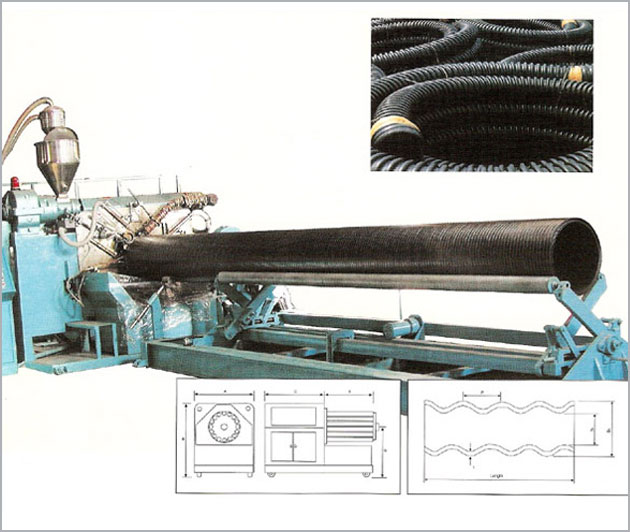P.E Twin Wall Corrugate Pipe Mfg. & P.E Corrugate Pipe Mfg. Equipment Image